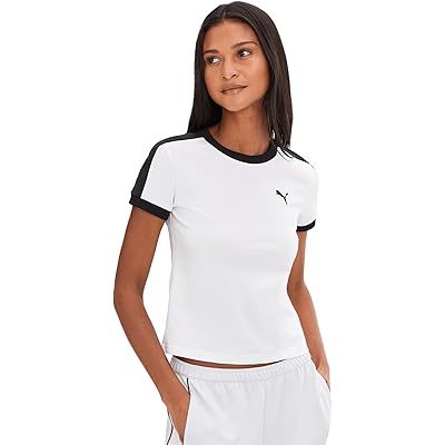PUMA T7 Slim Fit Tee puma white