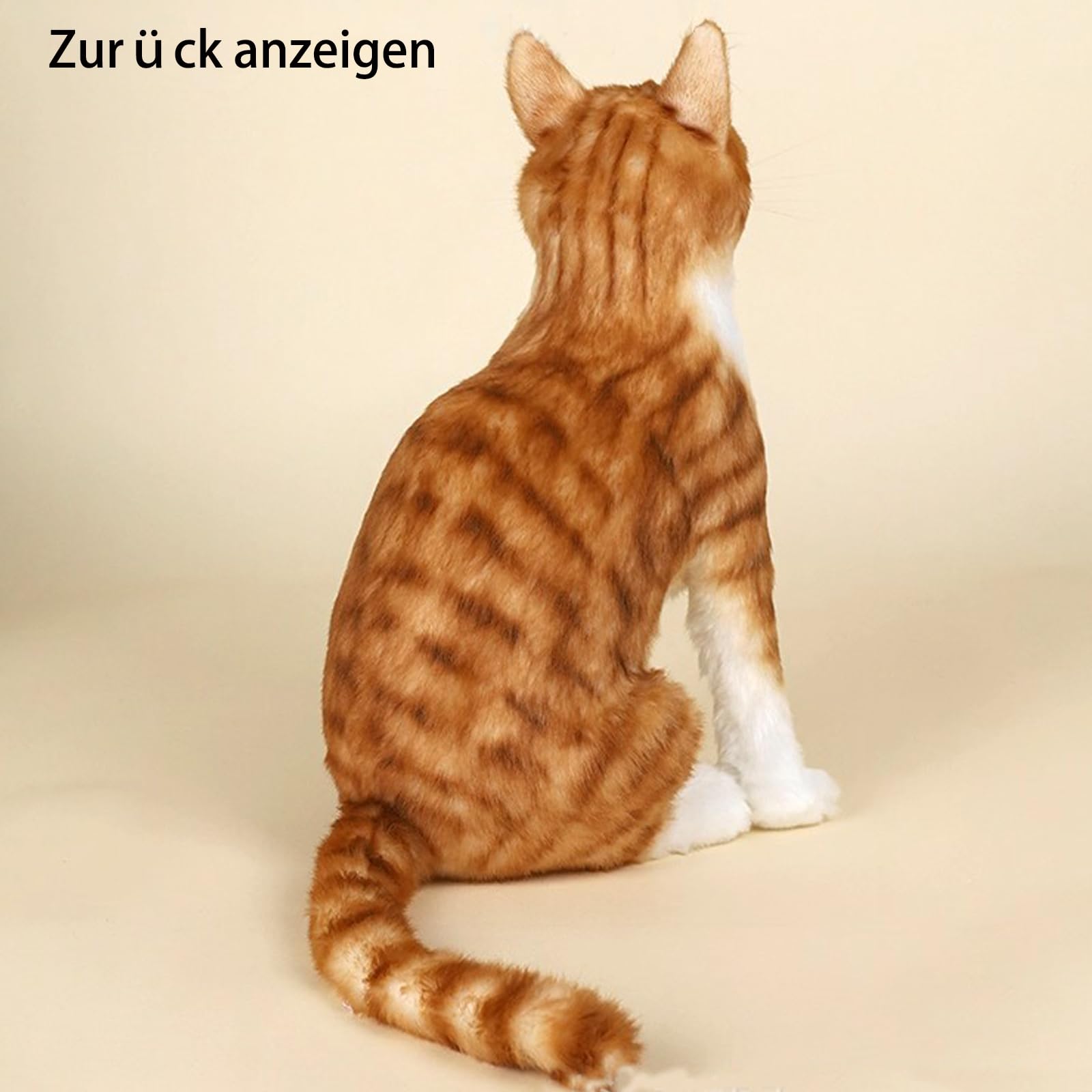 Orange Katze Kuscheltier, H38*B22cm Weich Klein Plüschtier, Katzen Stofftier Plüsch Plüschtiere, Geschenk für Jungen Mädchen (Vermögensgewinnung)