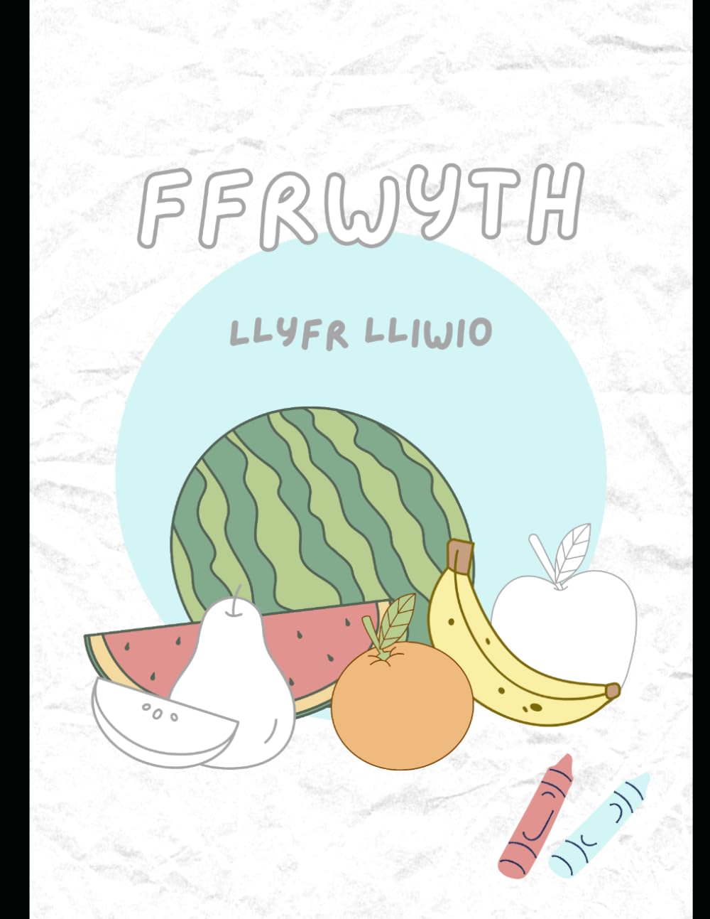 Llyfr lliwio ffrwyth