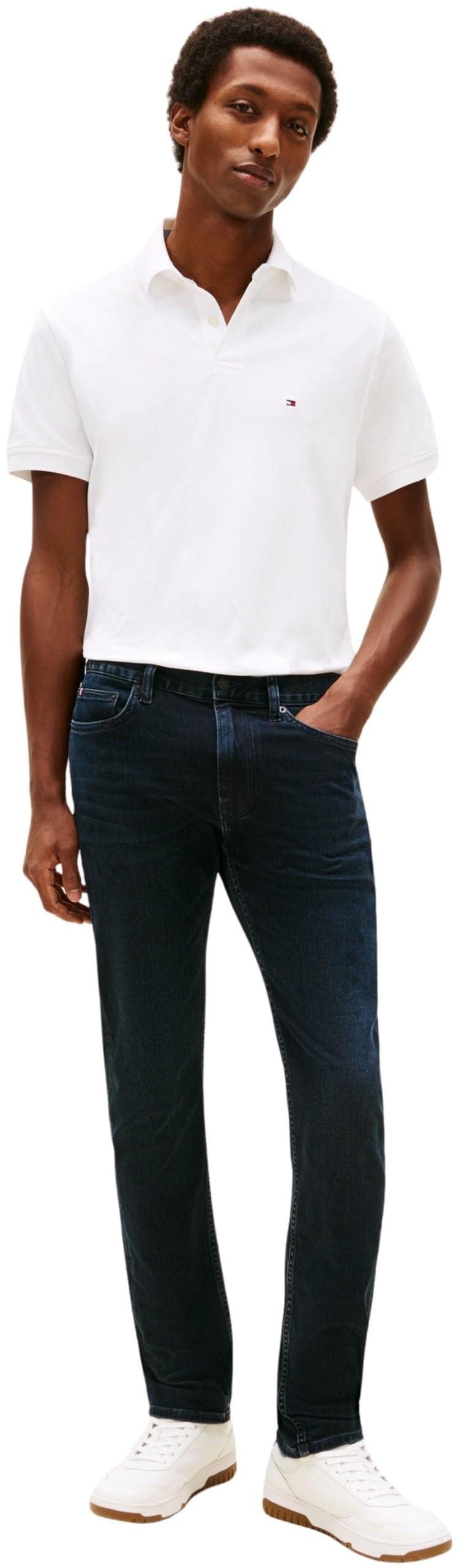 Tommy Hilfiger Pantalón Vaquero Hombre Core Straight denton Ohio Rinse con Stretch