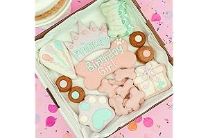 Wufers Dog Birthday Girl Dog Cookie Box: The Perfect Dog Gift, Handmade with Love
