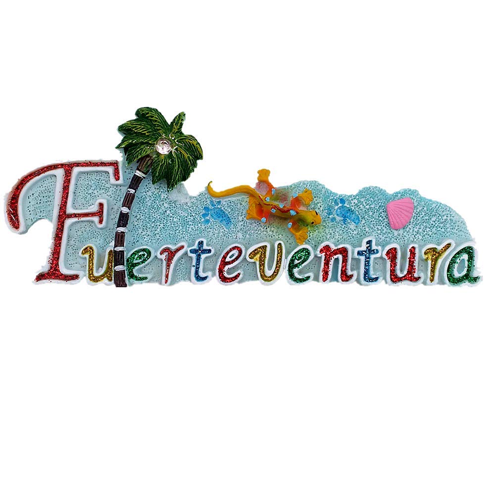 Muyu Magnet Fuerteventura Canary Islands Spain Fridge Magnet Travel Souvenir Gift Collection Home Kitchen Decoration Magnetic Sticker, Spain Refrigerator Magnet
