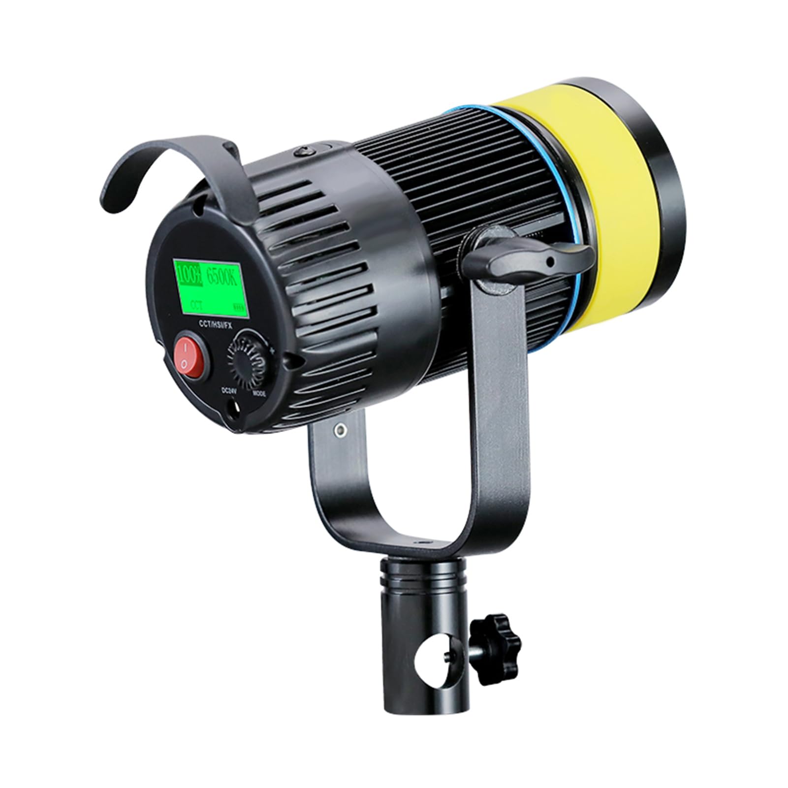 Luz de Vídeo LED RGB de 15 W, 2700 K-6500 K a Todo Color 1500 LM 5500 Lux CRI96+ COB Iluminación de Salida Continua, 4 Escenas, para Grabación de Vídeo, Fotografía (Enchufe de la UE)
