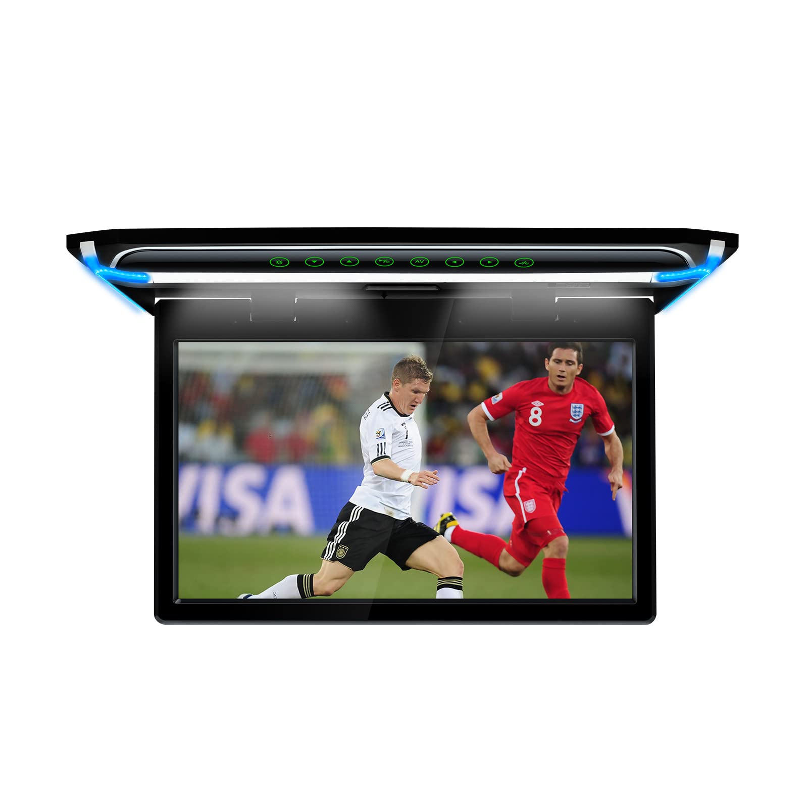 XTRONS 15,6“ Digital TFT 16:9 FHD Bildschirm für Auto Bus unterstützt 1080P Video Auto Overhead Player Auto Monitor mit HDMI Port Automosphäre LED Licht Windows CE für Urlaub