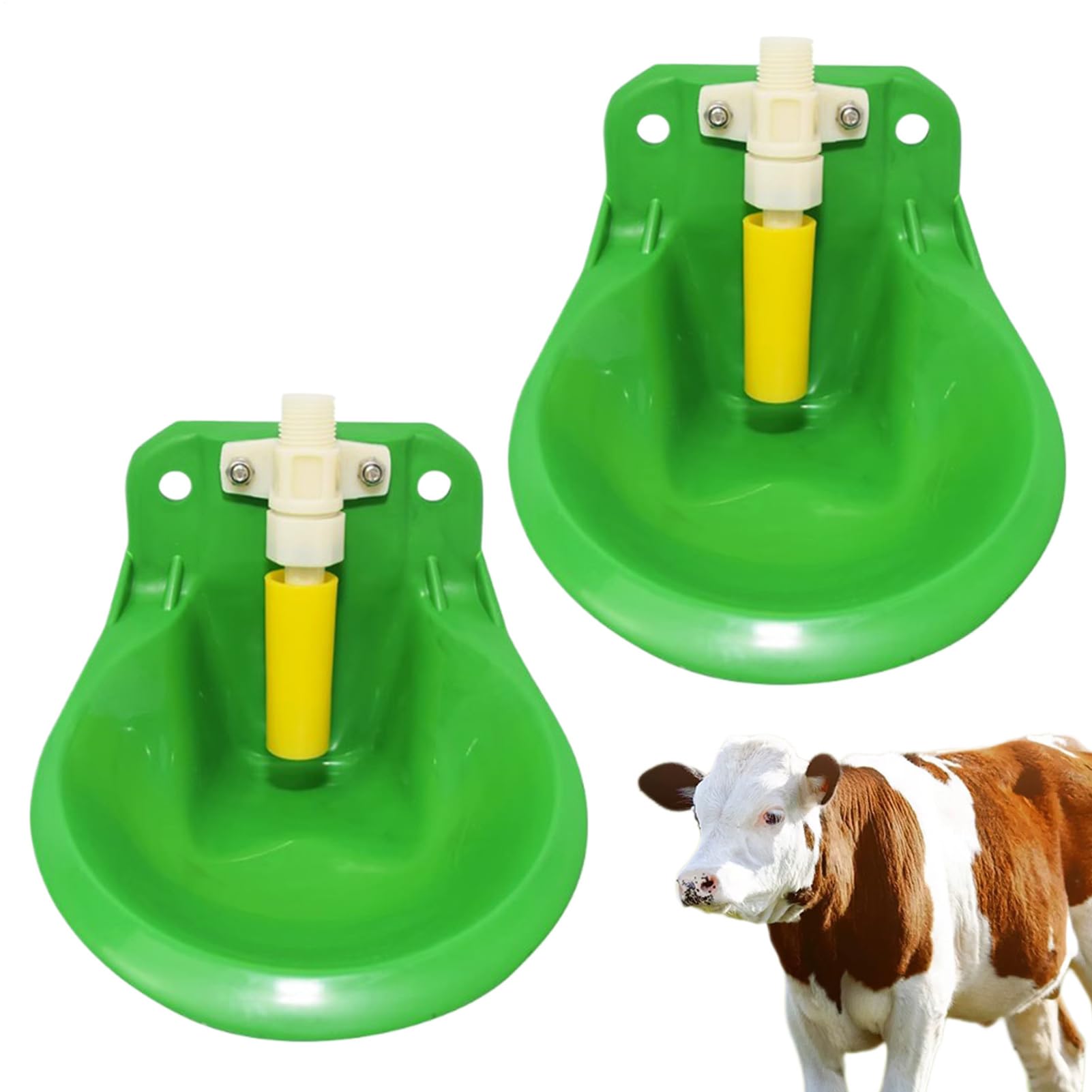 2 bebederos automáticos ovejas cabras automático bebedero con válvula, 600 ml canal de agua ovejas cabras caballos, bebedero para beber, equipo de alimentación con válvula