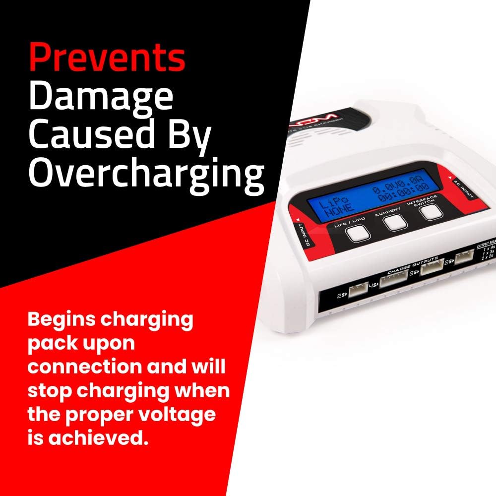 Venom Racing 0683 2-4 Cell AC/DC Lipo Battery Balance Charger