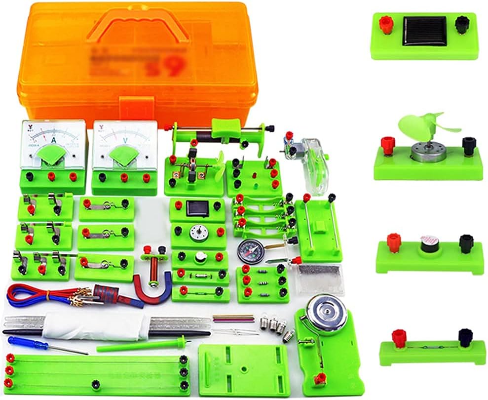 School Physics Labs Basic Electricity Discovery Circuit And Magnetism Experiment Kits For Kids Junior Senior High School Students Electromagnetismu