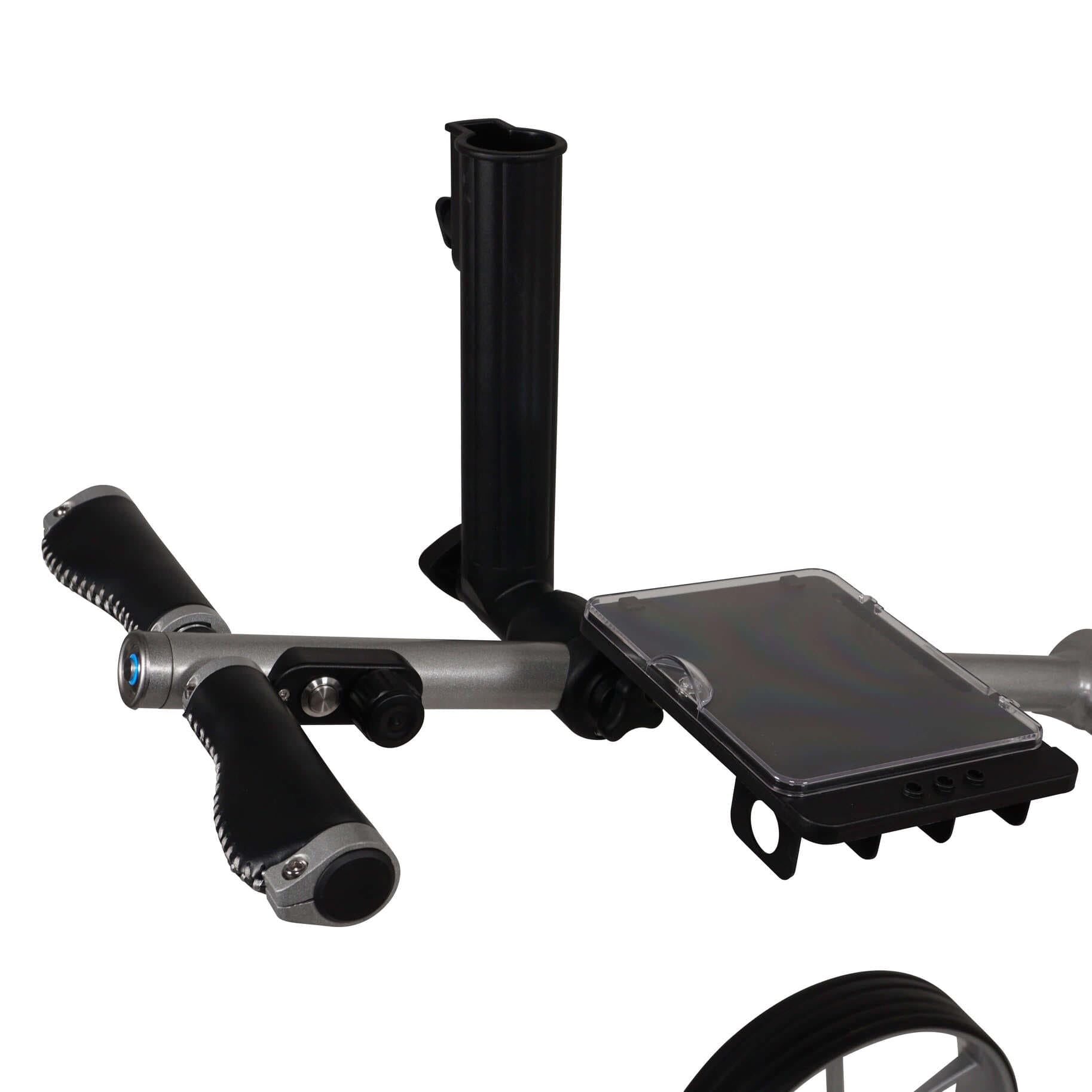 tour made RT-670S - Trolley da golf elettrico, pesa solo 5,5 kg, grazie al freno di stazionamento, al freno di discesa e al bilanciamento delle pendenze, ideale per luoghi montuosi, marchio tedesco