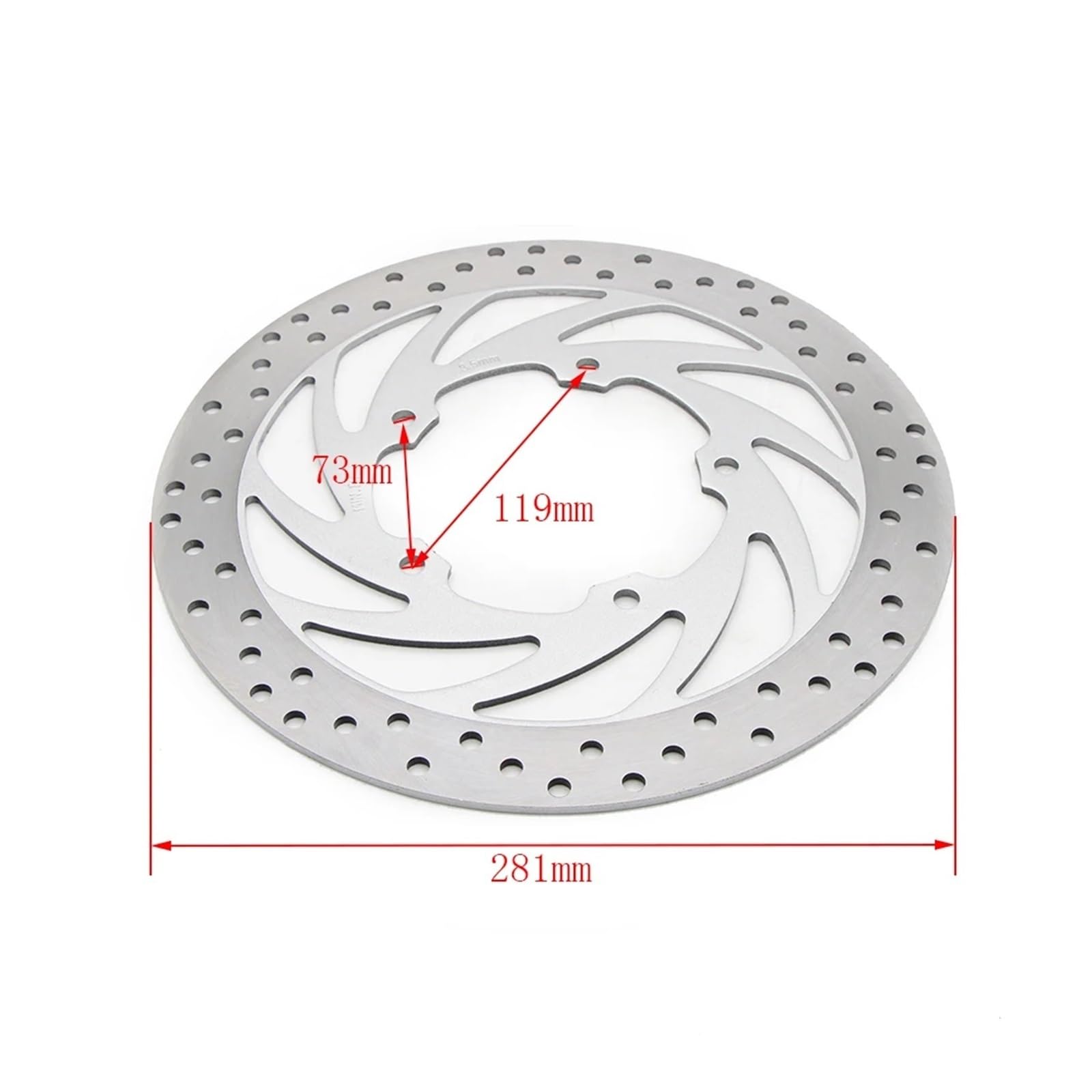 Disco De Freno Delantero Para Motocicleta, Rotor 281 Mm, Compatible Con Yamaha YBR 250, YS250, YZ, JYM 250-2A Freno Rotor Disco trasero