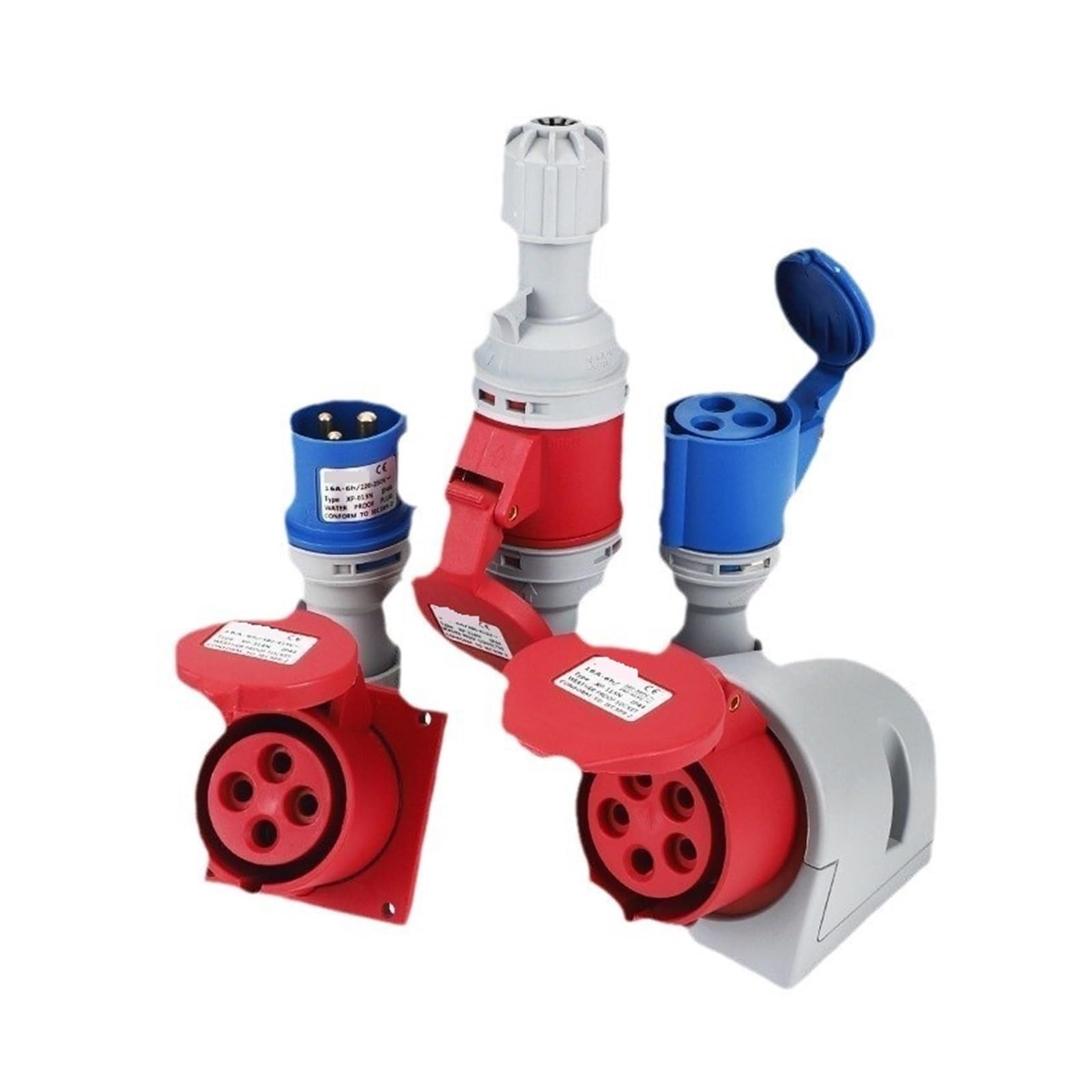 Connecteur industriel 32A pour rallonge de chantier étanche IP44 - 3