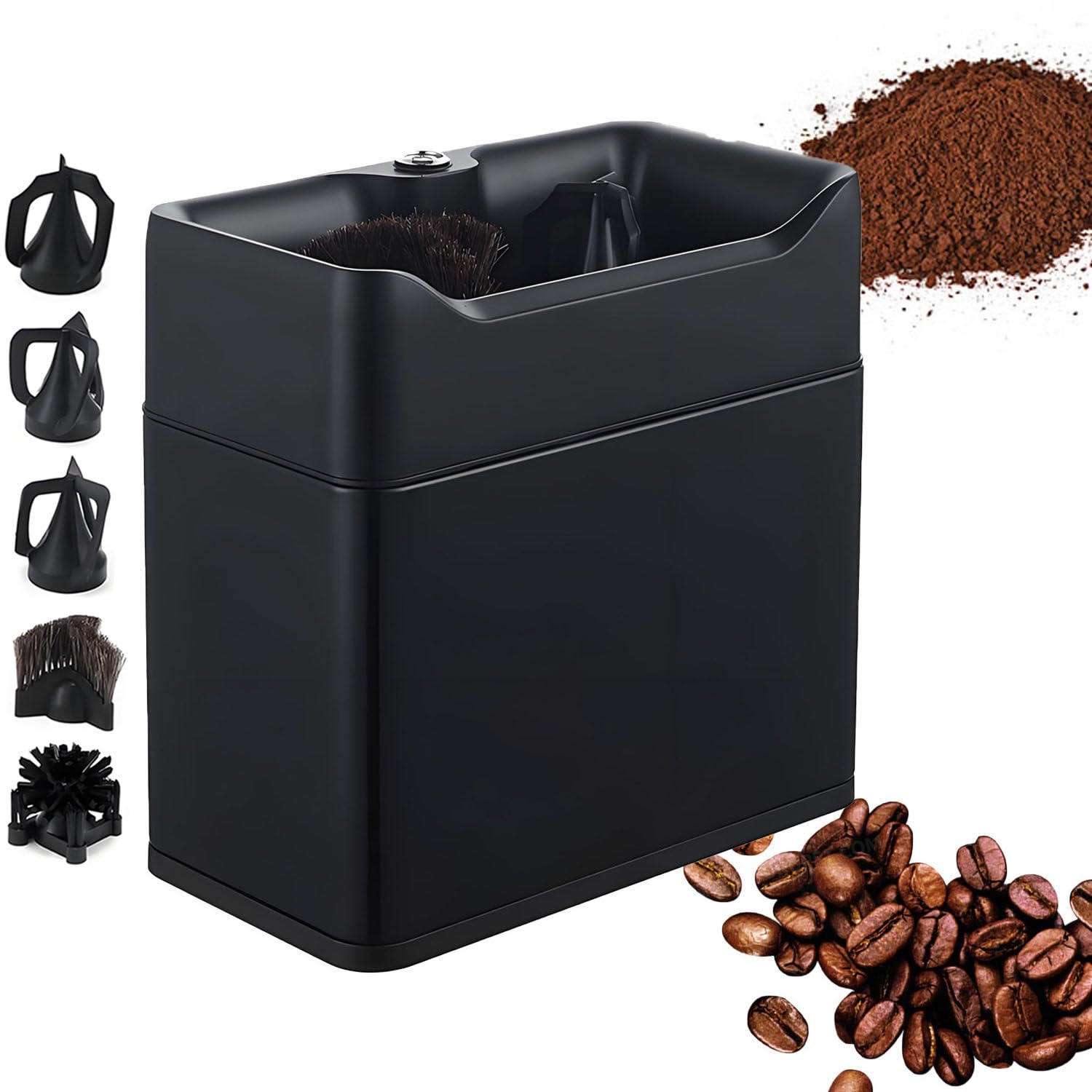 Portafilter Cleaner Electric,3L for 58mm and 51mm Portafilters, Black
