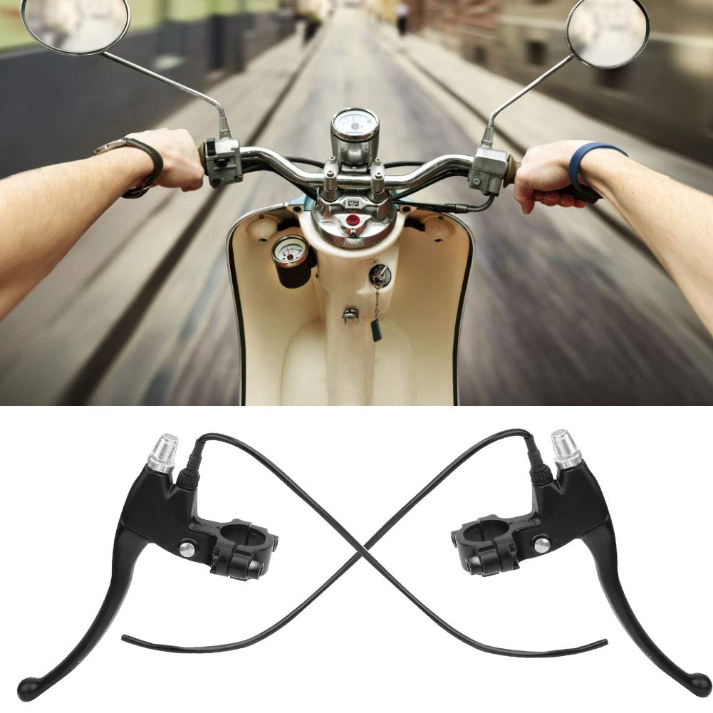 Qqmora Leva del Freno per Bicicletta elettrica, Manubrio del Freno Aspetto Elegante per sostituire Gli Accessori Design ergonomico per Biciclette elettriche per Ciclisti(Nero)