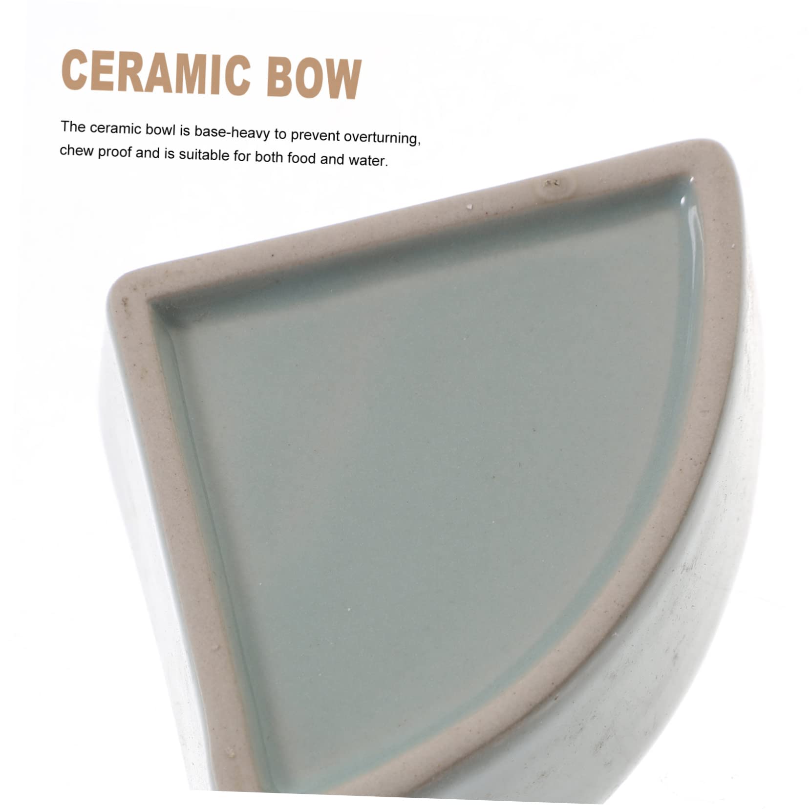 Sosoport Ciotola in Ceramica per Criceti e Orsacchiotti Dorati, Adatta per Cibo Asciutto e Fresco, Resistente al Morso, Design Anti-ribaltamento per Piccoli Animali