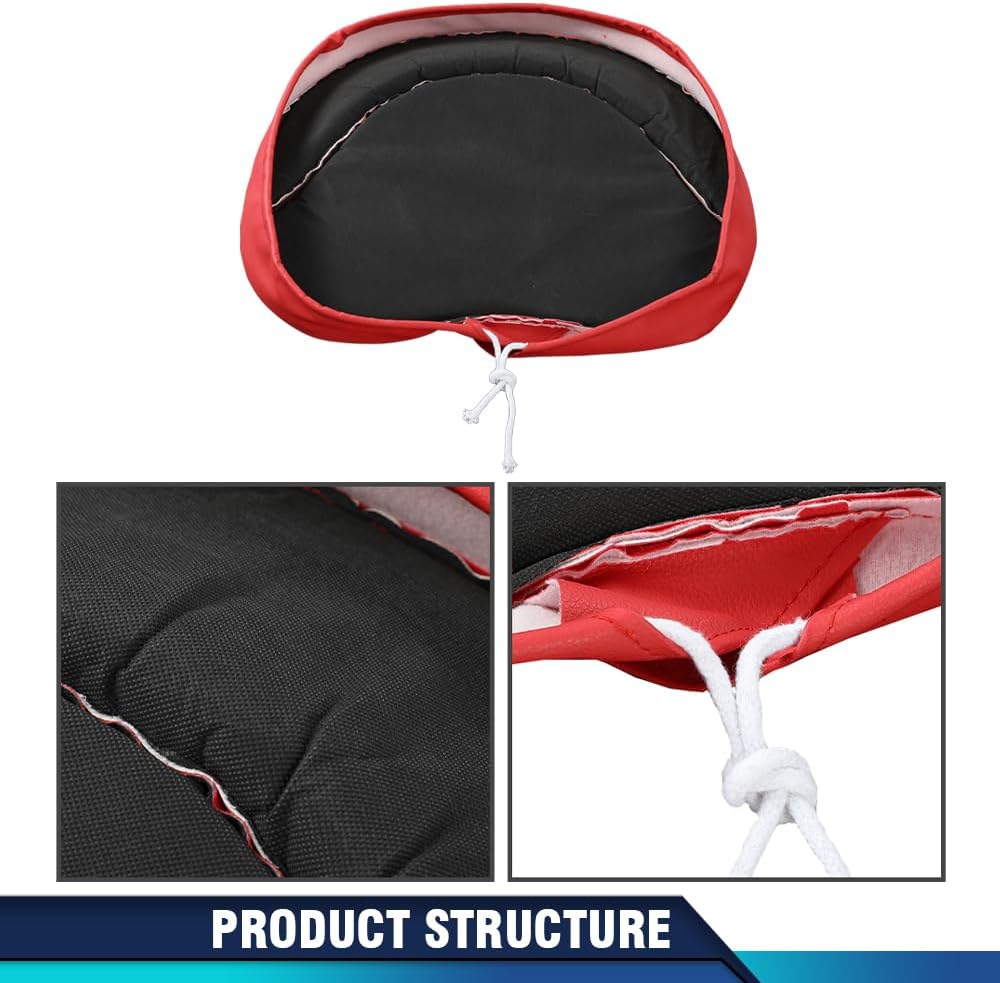 PIT66 Red & White Seat Cushion Compatible With Ford Tractor NAA 8N 9N 2N Jubilee 600 601 800 900