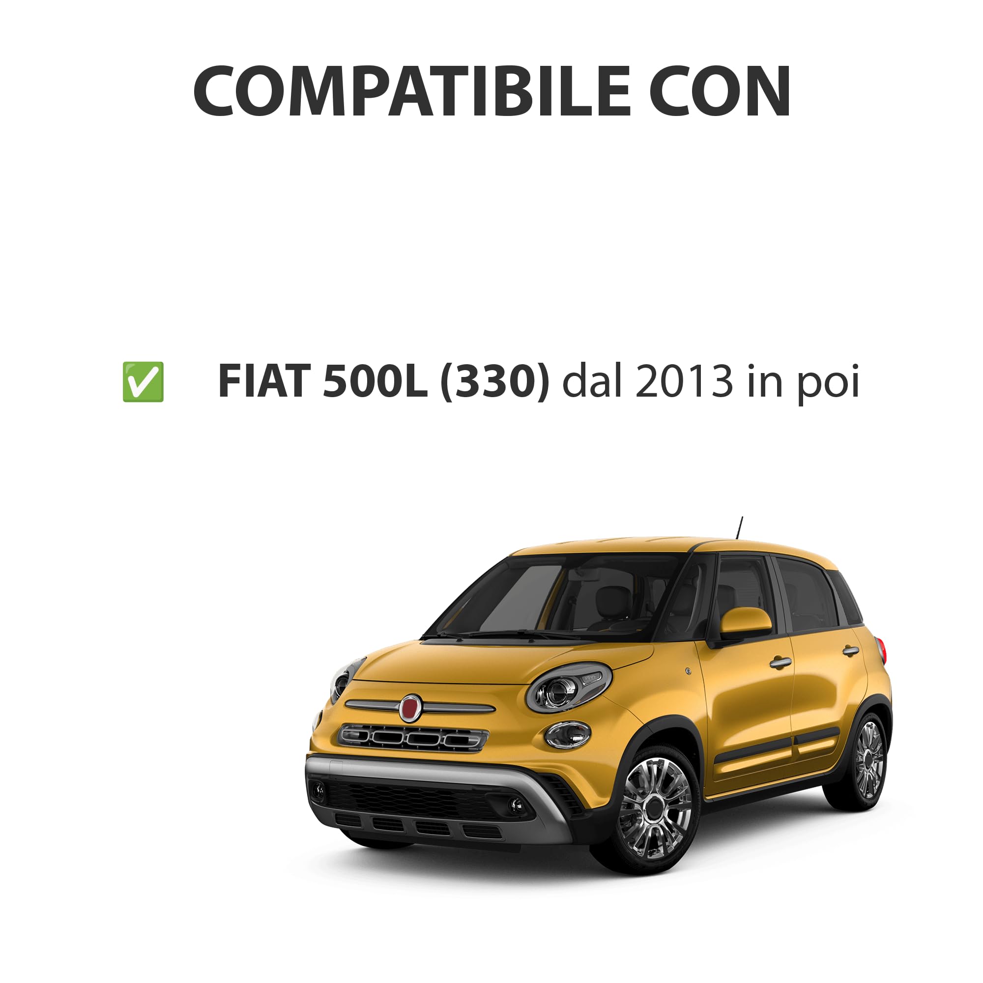 Specchietto laterale destro per FIAT 500L, Regolazione ELETTRICA, Lato Passegero, Vetro Riscaldabile, Con Sensore Temperatura, Oem : 735558566, 735564662