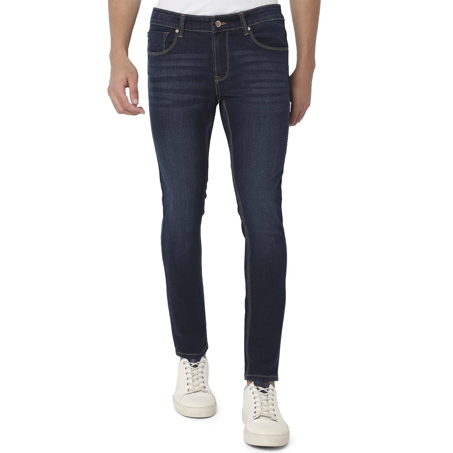 spykar Men's Skinny Fit Low Rise Super Low-Rise Jeans (Ankle length)-picture-25