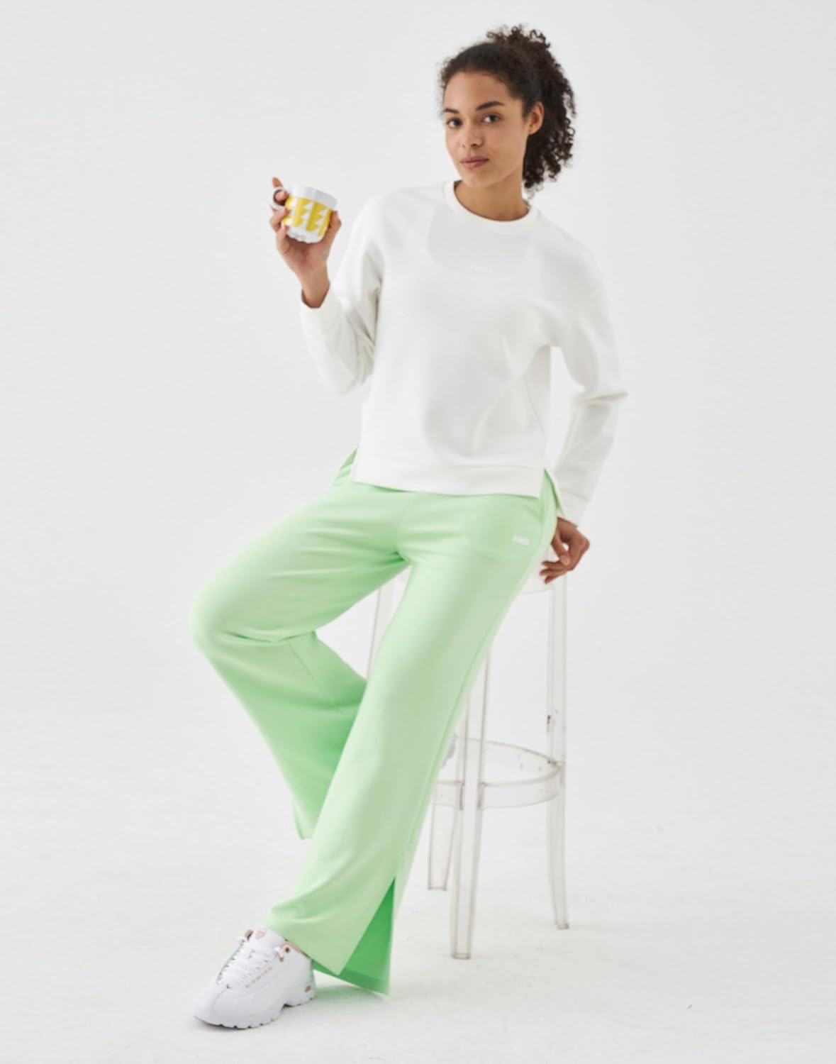 K-Swiss Women's Sweatpants Wide Leg - High Waisted Pants with Pockets Modal Casual Lounge Travel Long Pants - Image 6