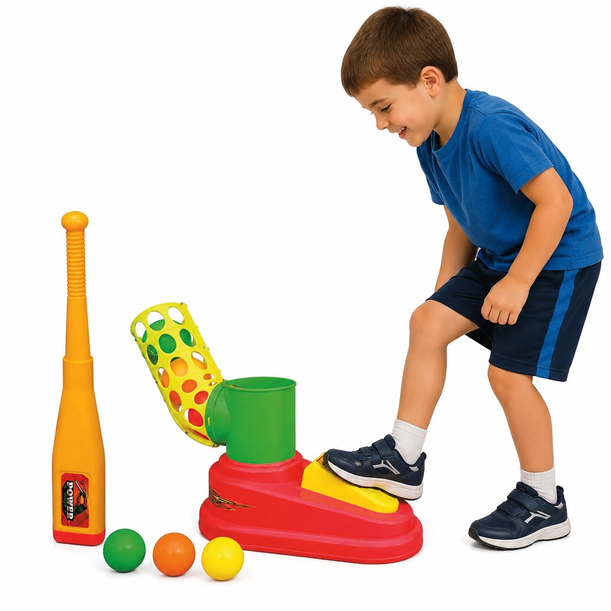 Goyal's Automatic Pitcher BaseBall Game - Bat & Balls! -6