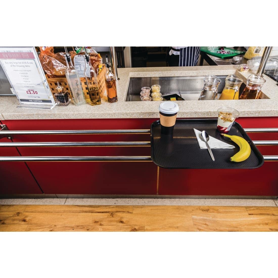 Kristallon Foodservice Tray Black – 305 x 415 mm