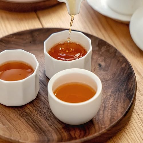 Miniatura 6 de MU MO Taza de té de porcelana de 2 onzas, tazas de café pequeñas, taza Demitasse para bebidas de café, tazas de café espresso de cerámica blanca