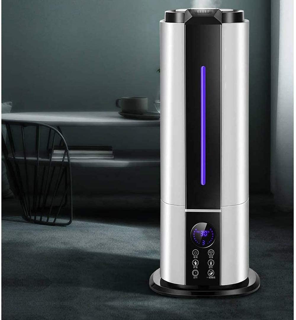 Humidificadores para Dormitorio Humidificadores industriales Humidificadores de Niebla fría para Habitaciones Grandes Humidificadores de pie Air Whisper Apagado automático y f,