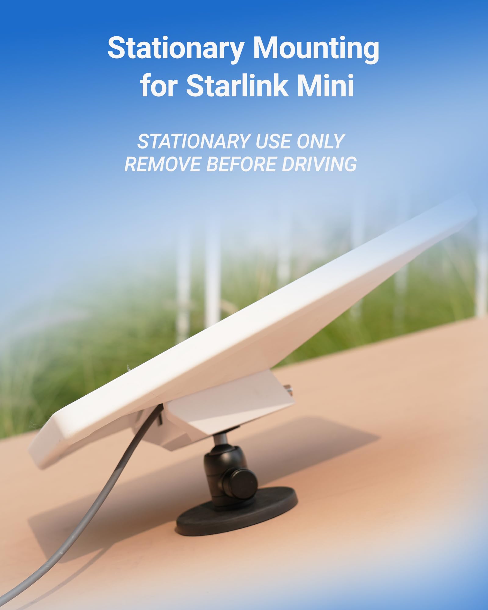 Starlink Mini Soporte Magnético Portátil con Ángulo Ajustable - Ideal para Camping/Aparcamiento Temporal en Coche, RV, Camper | ORLNK M 1
