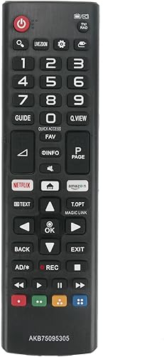 Control remoto universal para LG TV (todos los modelos) compatible con 50UN6950ZUF y todos los LG Smart TV LCD LED 3D HDTV AKB75375604 AKB75095307
