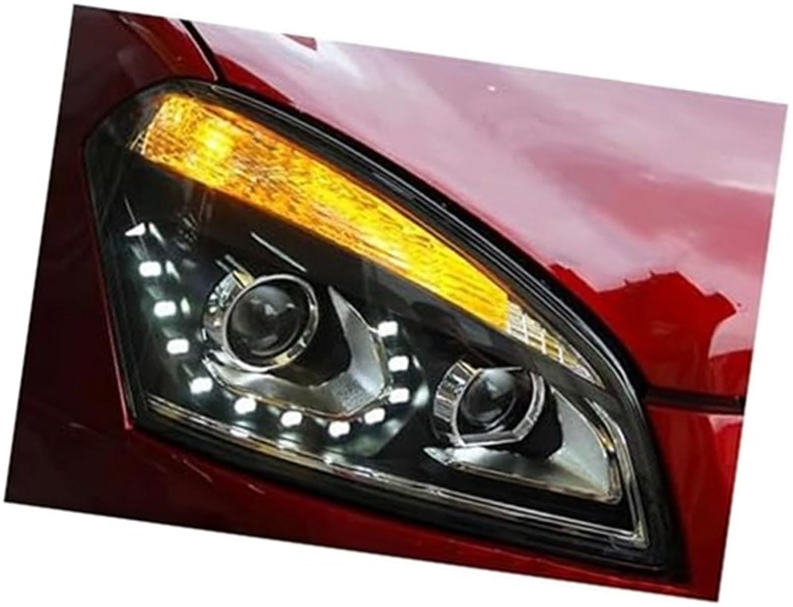 Obudowa reflektora samochodowego, dla nissana, dla Qashqai 2007-2016 lewe i prawe reflektory drl światła dzienne lampa czołowa żarówka przednie światło przeciwmgielne samochodu