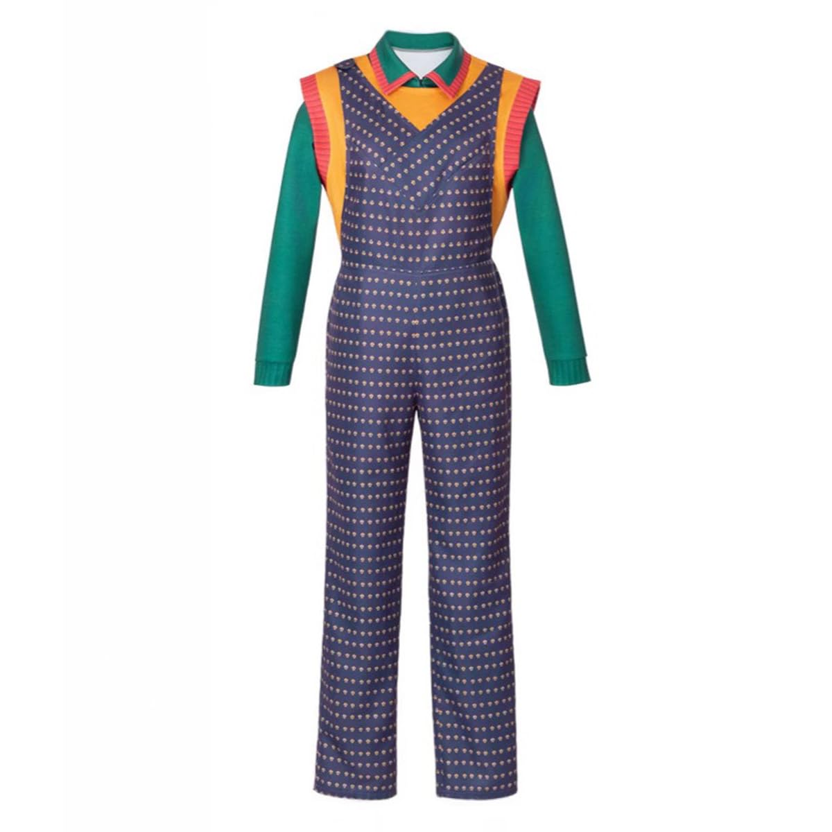COSLANDERS Womens Holly Wheeler Outfit Halloween Holly Costume Overalls (FULL SET, M)