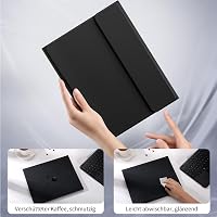 Vobafe iPad Air 13" és iPad Pro 12.9" billentyűzetes tok QWERTZ, trackpad, 7 szín világítás 3
