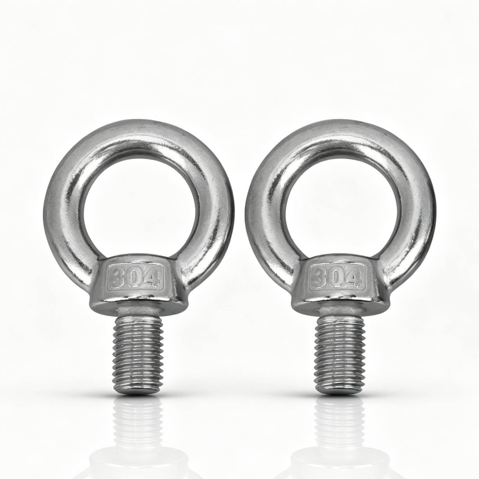 2 unids golfos de acero inoxidable M16 M20 macho anillo de elevación perno de ojo maquinaria pesada hombro anillo de elevación pernos de ojo (M20)