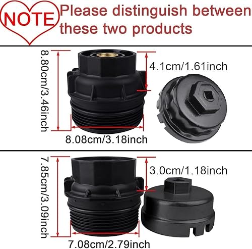 Miniatura 5 de Herramienta de filtro de aceite, llave de filtro de aceite para Toyota, Lexus, RAV4, Camry, Tundra, Cruiser, Tacoma, Avalon, Highlander, Sienna,