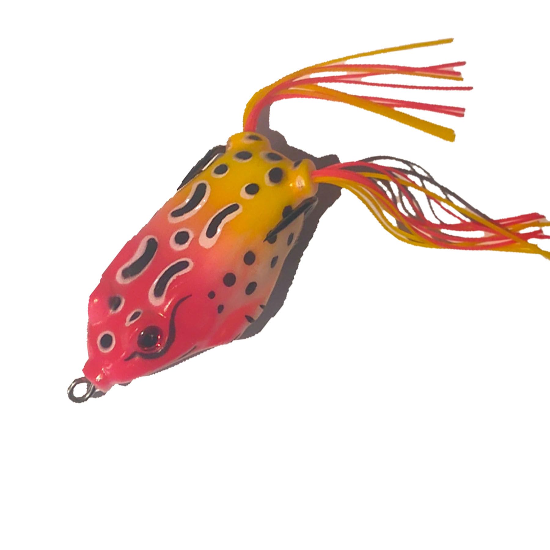 TFMSAN Topwater Frog Lures - 5pcs Weedless Lifelike Surface Frogs for Bass Fishing