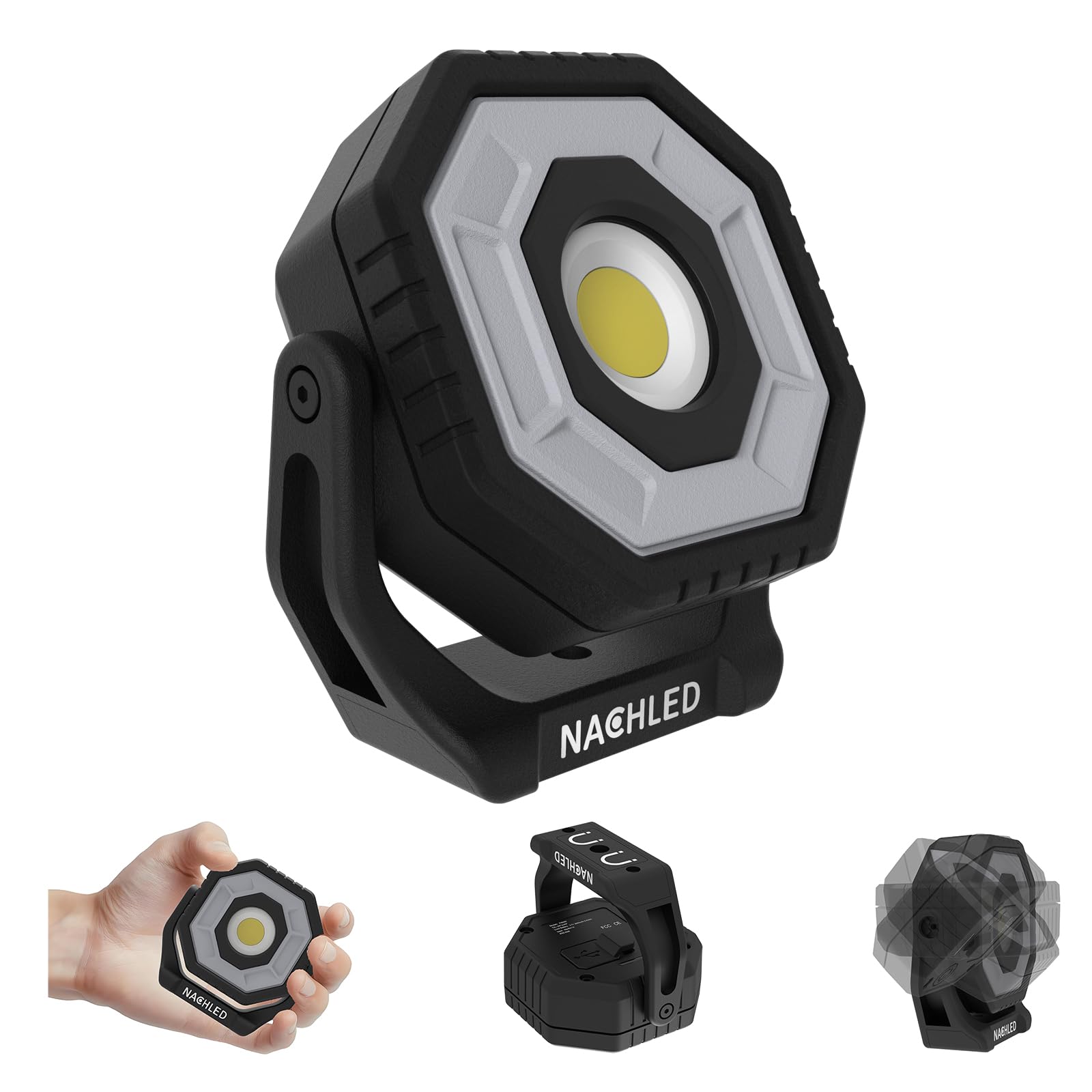 Work Light，800lm Pocket Mechanic Light，Type-C Rechargeable