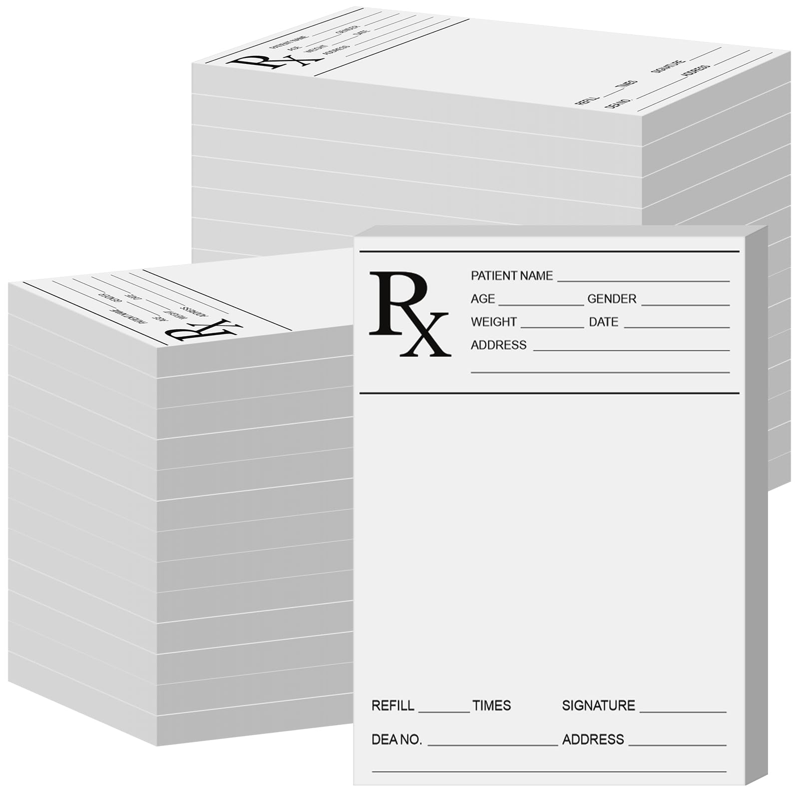 Watersay Confezione da 20 blocchi per appunti per medico farmacista Rx, 100 fogli di carta da prescrizione medica per blocco appunti per farmacista per medico e ufficio regalo di lavoro (10 x 15 cm)