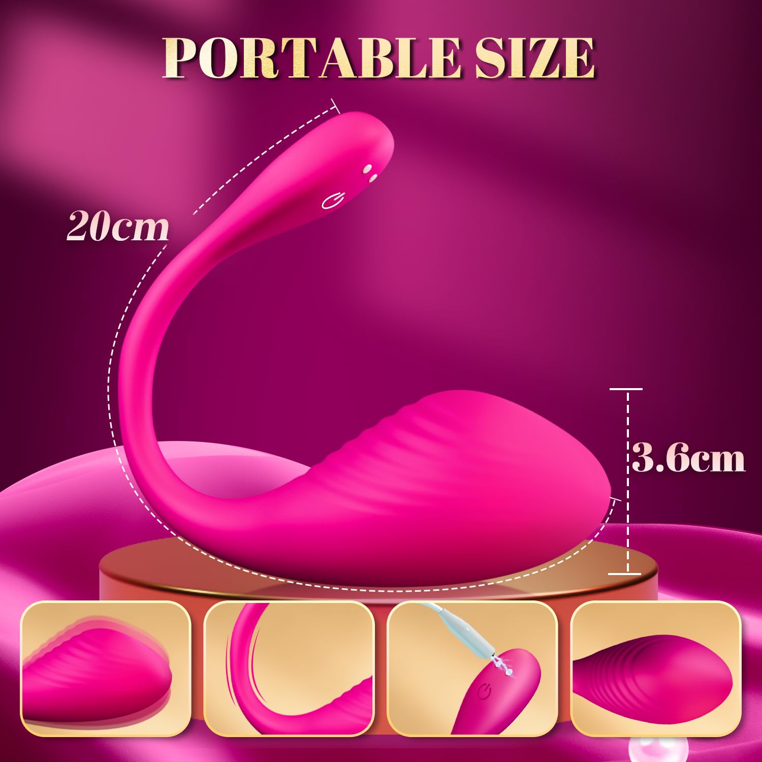 Remote Control Vibrator For Couples  Wearable Panty Vibrator With App  Control, 9 Modes, Quiet & Soft Silicone