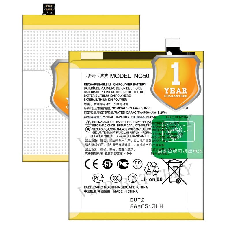 Image of Original NG50 Battery Compatible for Motorola Moto G71 5G (XT2169-1) - (5000mAh) - 1 Year Warranty K7