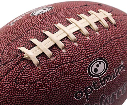 Optimum Enforce American Football, Maroon, Full Size