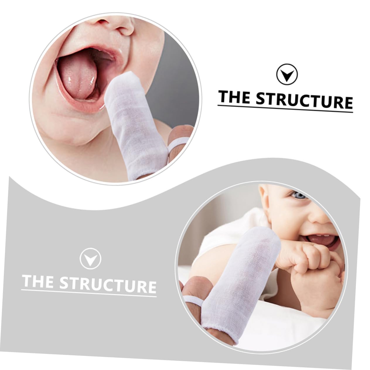 Anneome 3sets Spazzolini Finger Per Orale Per e Gengive Design Per Comfort e Stabilità