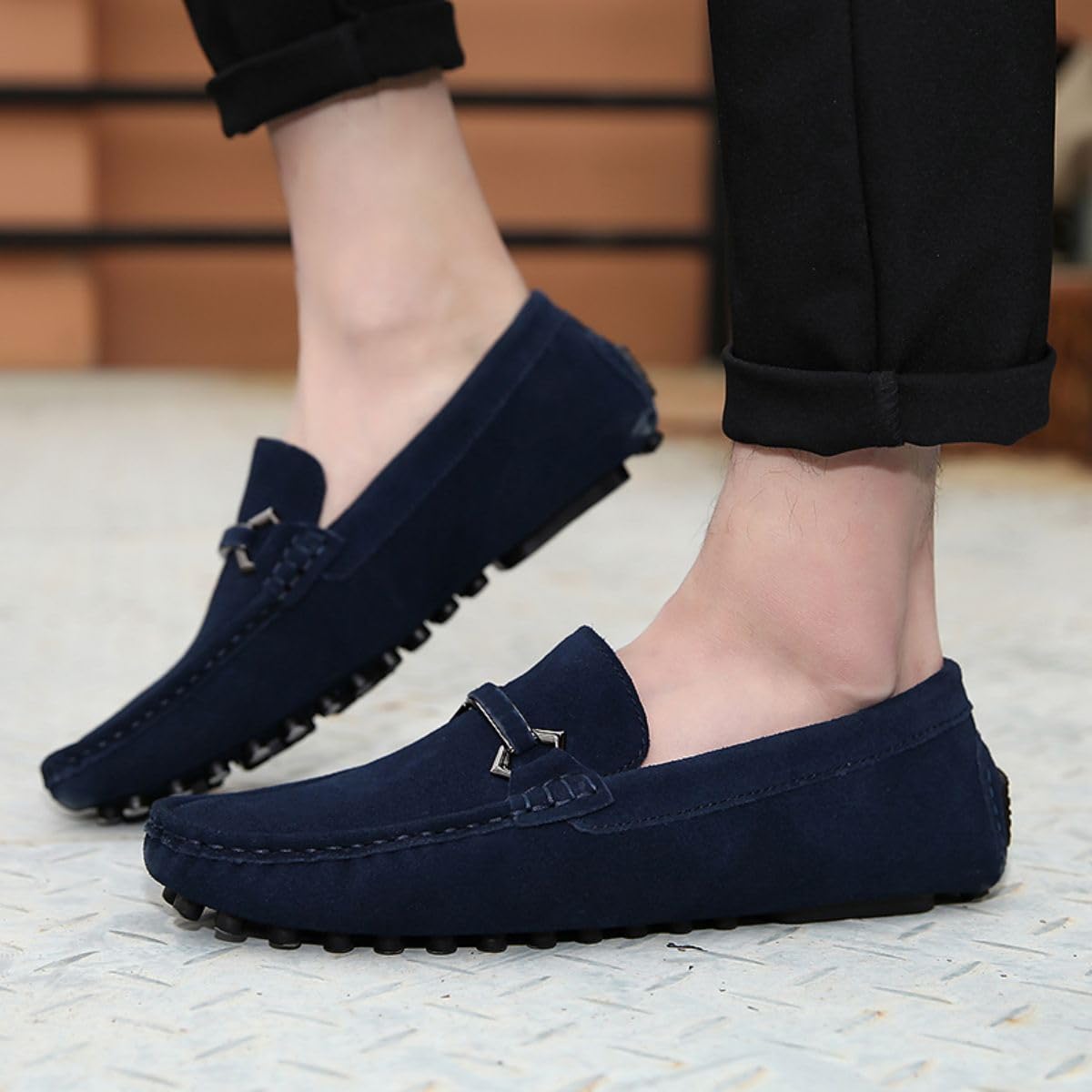 Mocasines Classic Masculinos Zapatos de conducción Flat Slippers Penny Moafers Suaves Comfort Zapatos de Barco