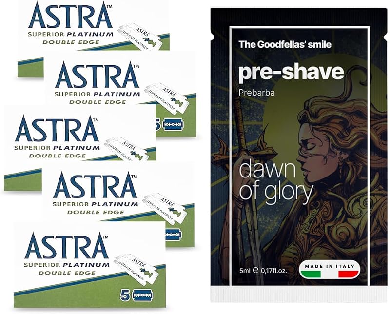 The Goodfellas' smile 25 Lâminas Astra Platinum e Vorbeard Dawn of Glory