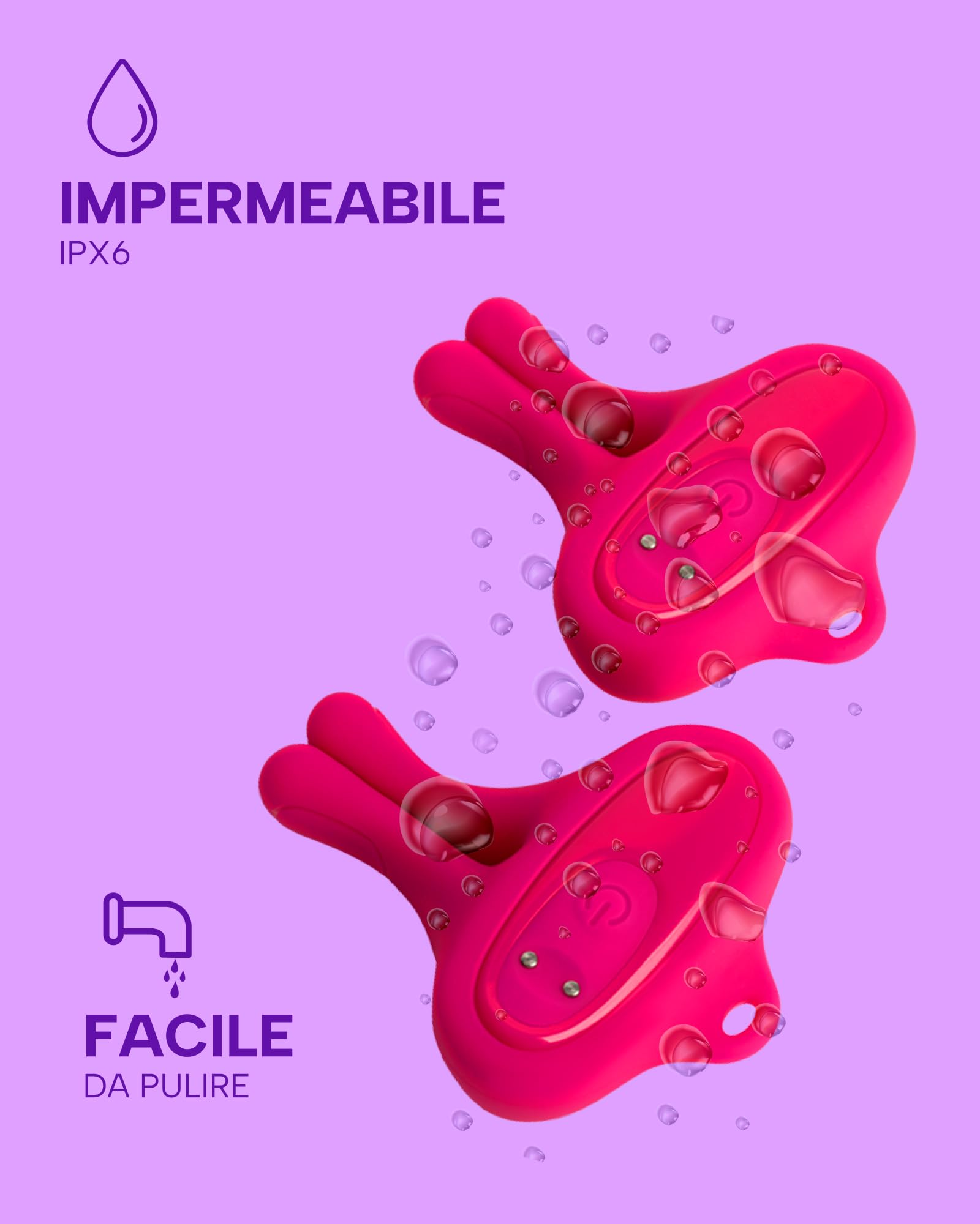 MySecretCase Pinze Vibranti per Capezzoli - Vibratoreper Donna Professionale, Vibratore Sexytoysys Donne, Bdsm Stimolatore Femminile, Sextoy Sessuali per Coppie, Sextoys Paracapezzoli per Coppia