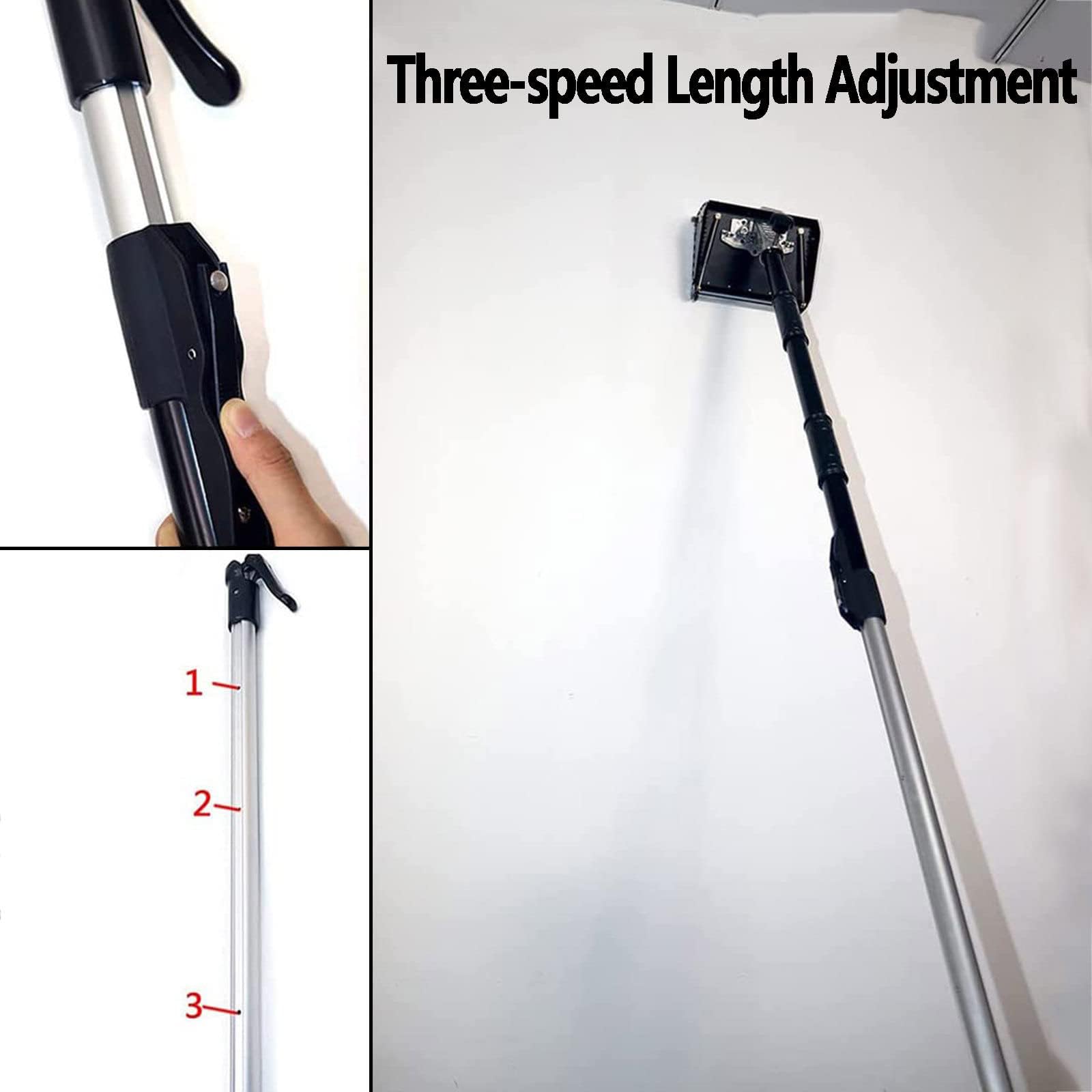 Pudełko do wykańczania płyt kartonowo-gipsowych z regulowanym uchwytem do pudełek Profesjonalne narzędzie do wykańczania płyt gipsowo-kartonowych,Black,10 inches