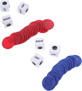 STAHAD 2 Conjuntos De Dados De Jogo Role Playing Dados Brinquedos De Plástico Adulto Para Jogo De Arremesso De Anel Para Jogo De Pôquer Fichas Brinquedo De Dados E Fichas Jogo De Dados