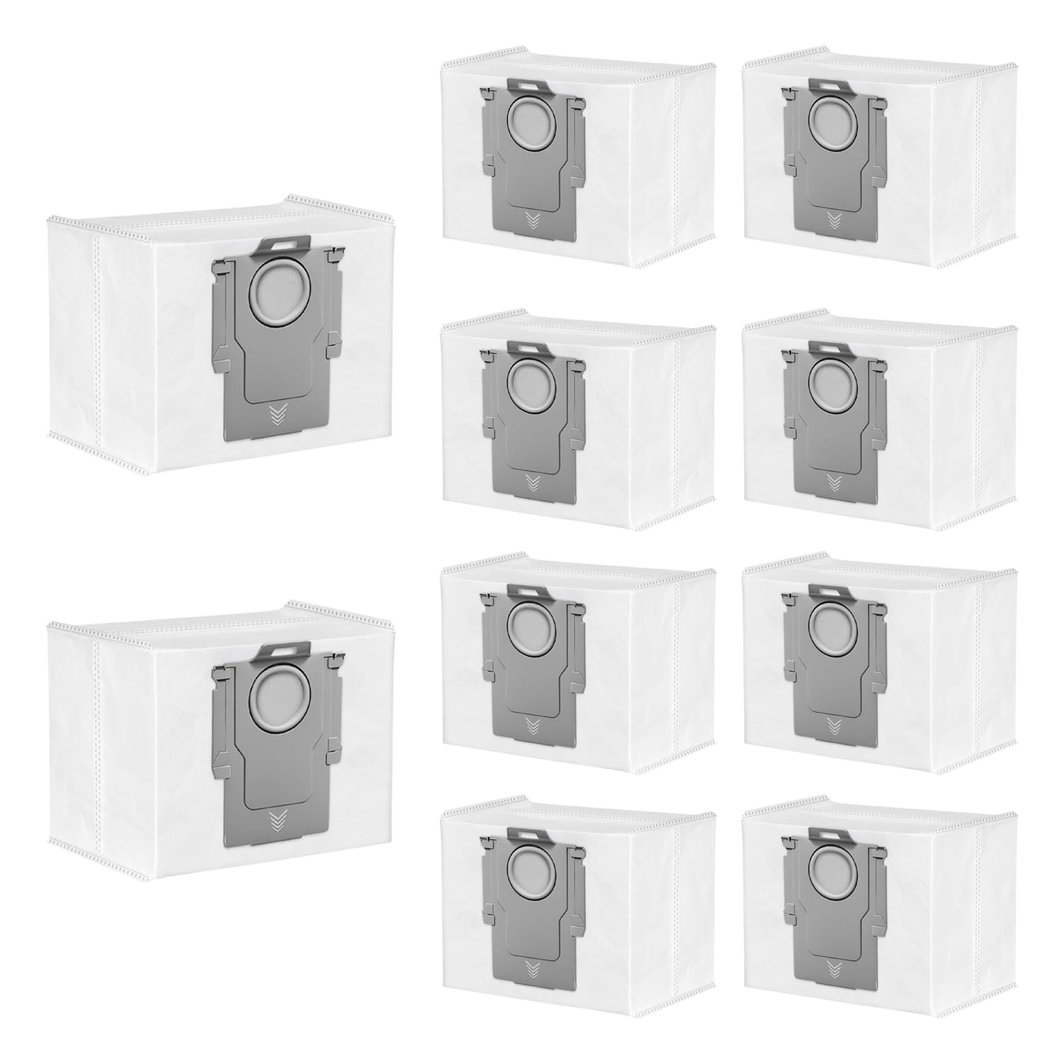 10 Stück Staubbeutel für Roborock Q7 L5+/Q10 S5+/Q10 X5+/Q5 Pro+/Q5+/Q5 Max +/S8 Pro Ultra/S7 MaxV Ultra/S7 Pro Ultra/Q8 Max+/S8+/Q7+/Q7 Max+, 3L Staubsaugerbeutel große Kapazität für Staubsauger