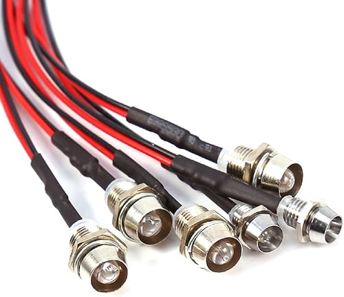 Miniatura 4 de ShareGoo Kit de faros delanteros LED de 6 leds, luz trasera, compatible con Traxxas HSP Redcat Axial SCX10 110 112 116 RC Car Truck Tank Crawler