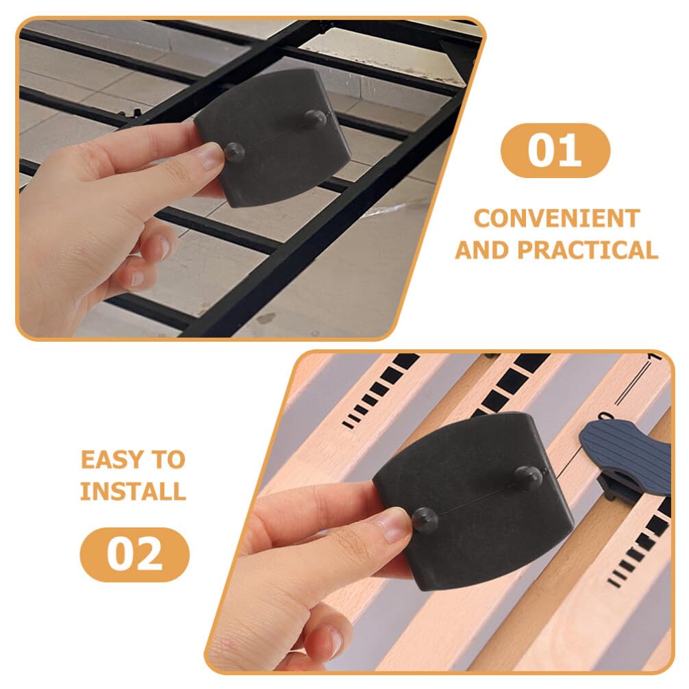Luxshiny Plastic Bed Slat End Caps Holders Plastic Connector Furniture Accessories for Holding Securing Wooden Slats Bed Base 30pcs