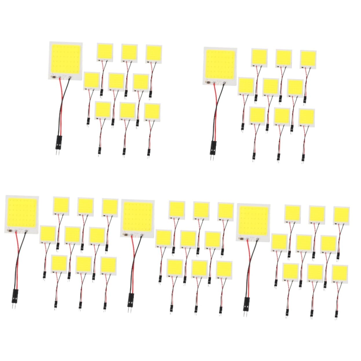 Amosfun 5 Series Luz Led De Panel De Dome Interior Luz De Lectura Vehículos Y Camiones Leds Por Iluminación Brillante Y Duradera 10 Piezas X 5