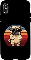 Vista 5 de Retro Pug Dog Mom Dog Dad Funny Pug Case for iPhone 17