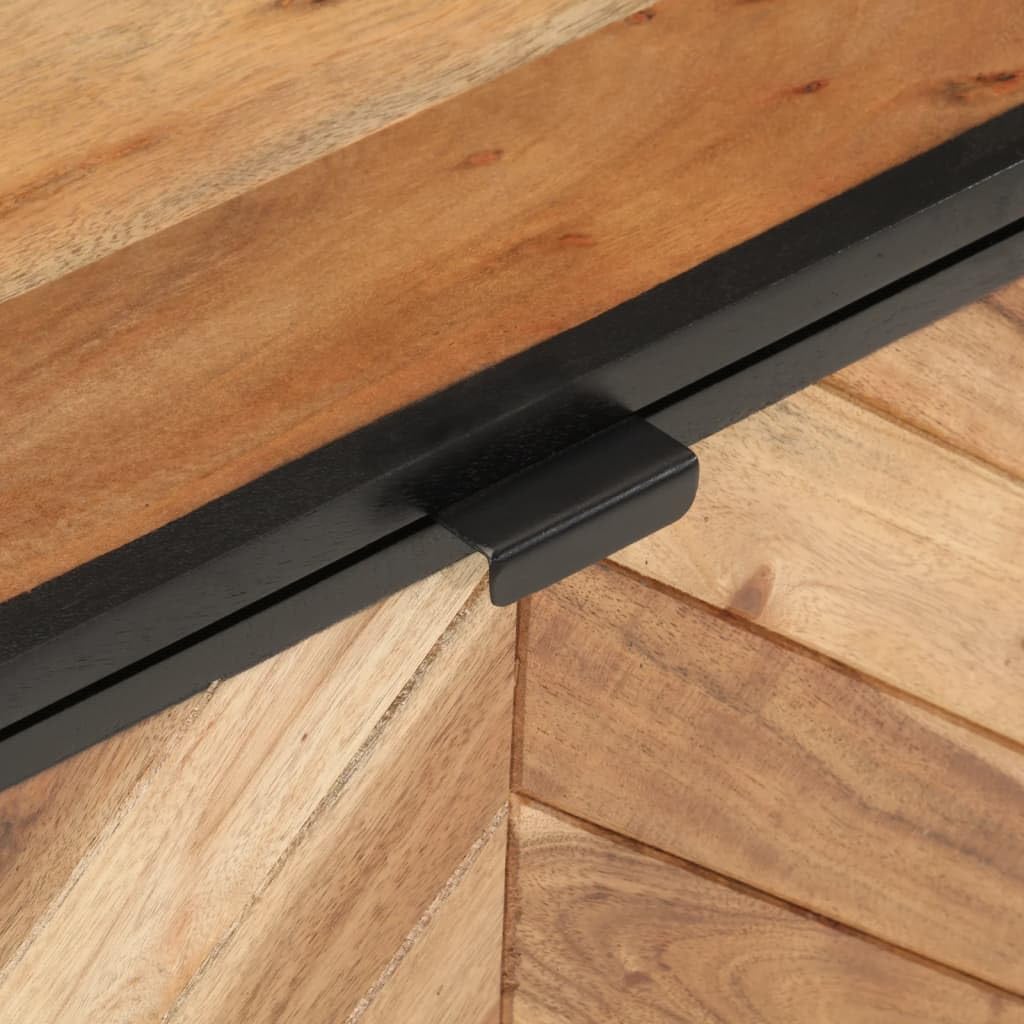 vidaXL Truhe 60x30x30 cm Massivholz Akazie und Eisen